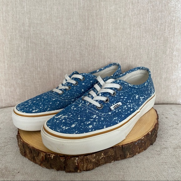 Vans Authentic Denim Splatter Shoes - Picture 7 of 10